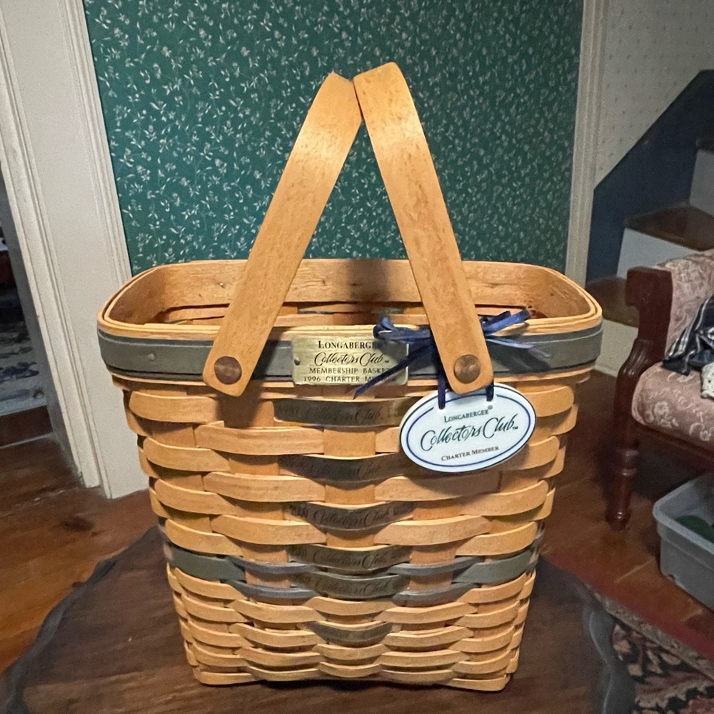 Longaberger Charter Member Collector 1996 Membership Basket Holiday